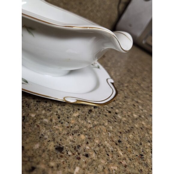 SeYei Gravy Boat‎ Wild Cherry Pattern Fine China Japan Se Yei 1958 - Picture 3 of 13